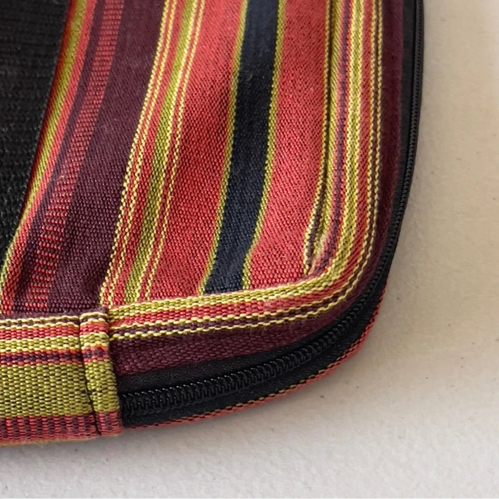 Handmade Stripe Southwestern Briefcase Laptop Bag Made in Guatemala NWT